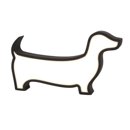 Candeeiro de secretária infantil LED DOG/12W/230V preto