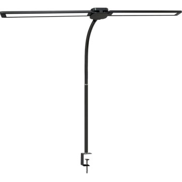 Candeeiro de secretária LED regulável USB TENUIX DUO 2xLED/7W/5V 3000-6000K preto