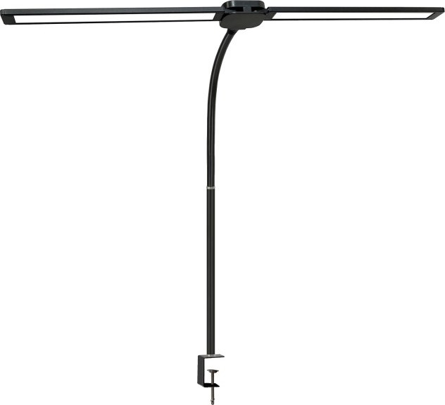 Candeeiro de secretária LED regulável USB TENUIX DUO 2xLED/7W/5V 3000-6000K preto