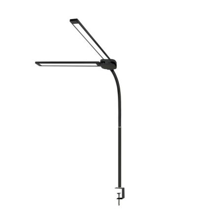 Candeeiro de secretária LED regulável USB TENUIX DUO 2xLED/7W/5V 3000-6000K preto