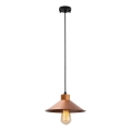 Candeeiro de suspensão MANAVGAT 1xE27/40W/230V cobre/castanho