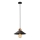 Candeeiro de suspensão MANAVGAT 1xE27/40W/230V preto/braúna