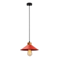Candeeiro de suspensão MANAVGAT 1xE27/40W/230V vermelho/castanho