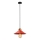 Candeeiro de suspensão MANAVGAT 1xE27/40W/230V vermelho/castanho