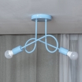 Candeeiro de tecto aparente OXFORD 2xE27/15W/230V, azul