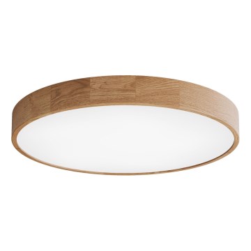 Candeeiro de tecto com sensor CLEO, 6xE27/24W/230V, diâmetro 80 cm, carvalho