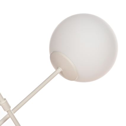 Candeeiro de tecto de montagem à superfície MOON 6xE27/15W/230V cor creme