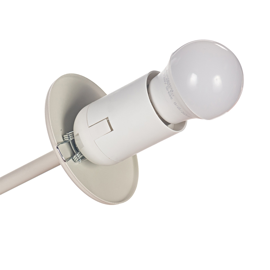 Candeeiro de tecto de montagem à superfície MOON 6xE27/15W/230V cor creme