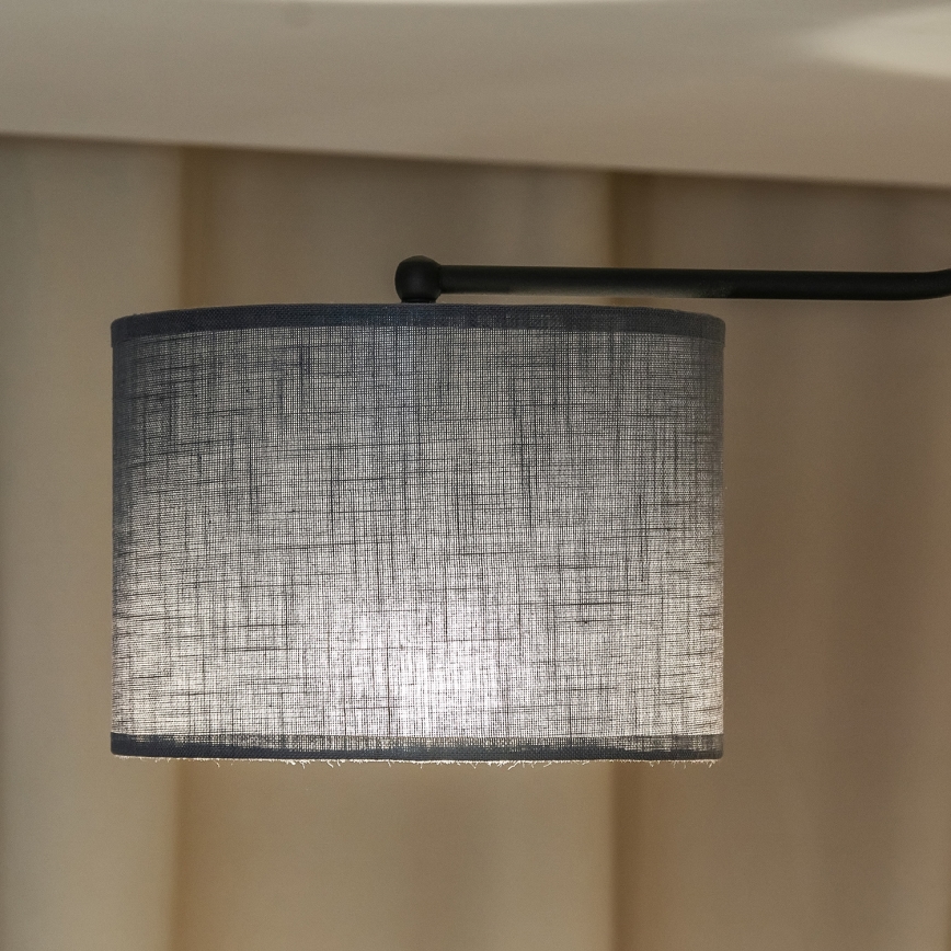 Candeeiro de tecto de montagem direta ALBA 3xE27/15W/230V cinzento