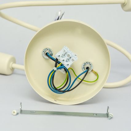 Candeeiro de tecto de montagem superficial OXFORD 2xE27/15W/230V creme