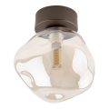 Candeeiro de tecto LAVA 1xG9/8W/230V bronze/bege fumado
