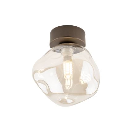 Candeeiro de tecto LAVA 1xG9/8W/230V bronze/bege fumado