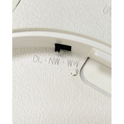 Candeeiro de tecto LED/24W/230V 3000/4000/6500K Ø 30 cm castanho