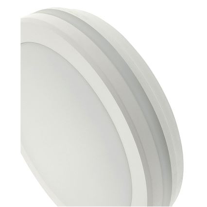 Candeeiro de teto LED com sensor de movimento LED/20W/230V 3000/4000/6500K Ø 230 cm IP54 cinzento