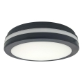 Candeeiro de tecto LED com sensor de movimento LED/20W/230V 3000/4000/6500K Ø 230 cm IP54 antracite