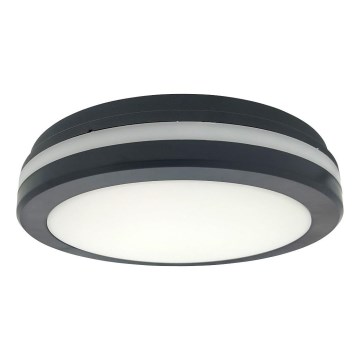 Candeeiro de tecto LED com sensor de movimento LED/20W/230V 3000/4000/6500K Ø 230 cm IP54 antracite