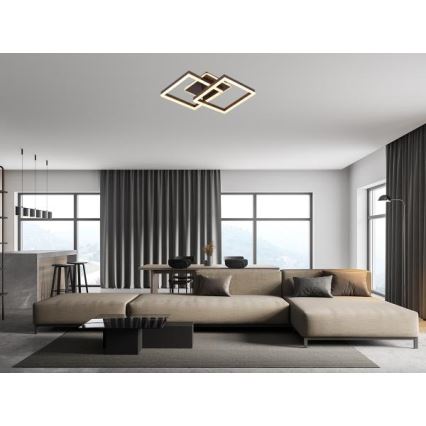 Candeeiro de tecto LED dimerizável LED/80W/230V 3000-6500K + comando remoto