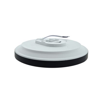 Candeeiro de tecto LED para casa de banho FLUME LED/10W/230V Ø 22,5 cm IP44 preto