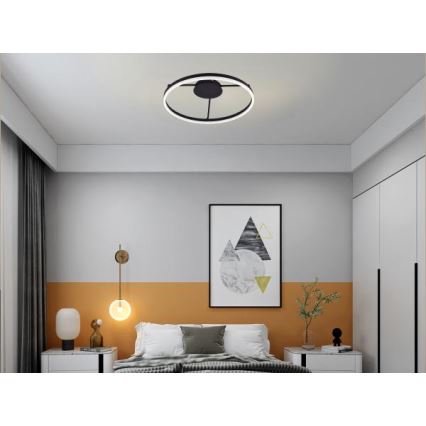 Candeeiro de tecto LED regulável de montagem sobreposta LED/55W/230V 3000-6500K + controlo remoto