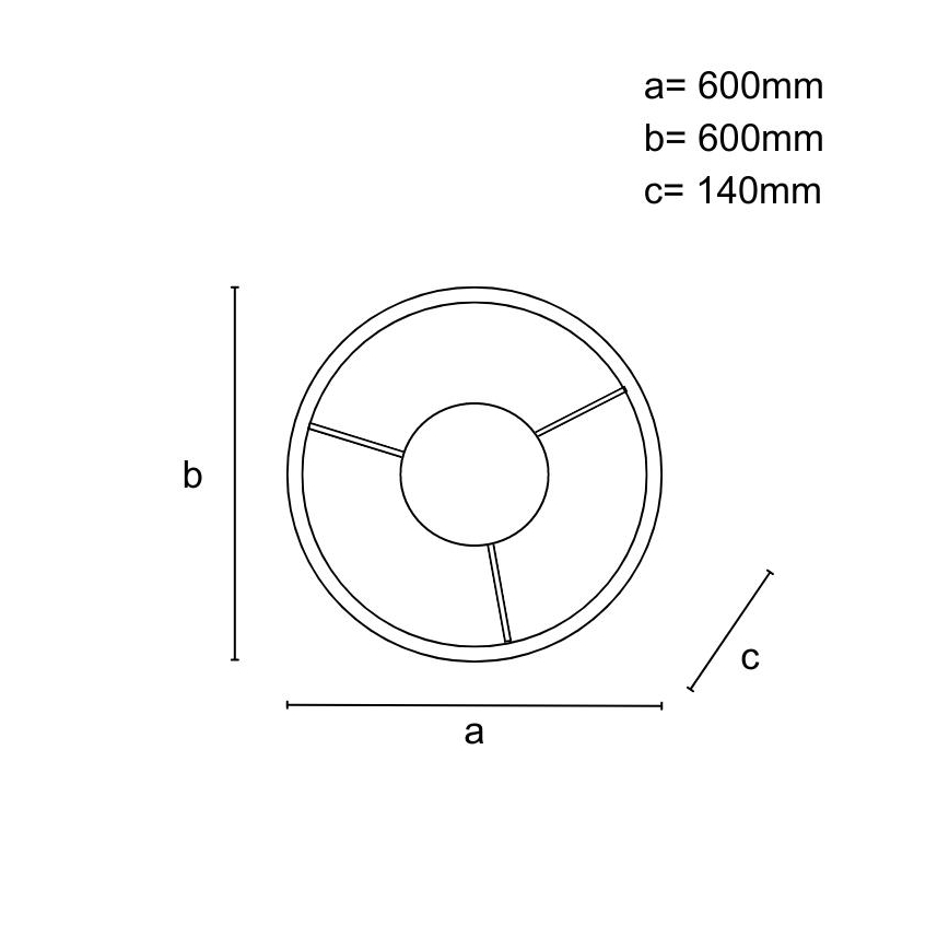 Candeeiro de tecto LED regulável de montagem sobreposta LED/55W/230V 3000-6500K + controlo remoto