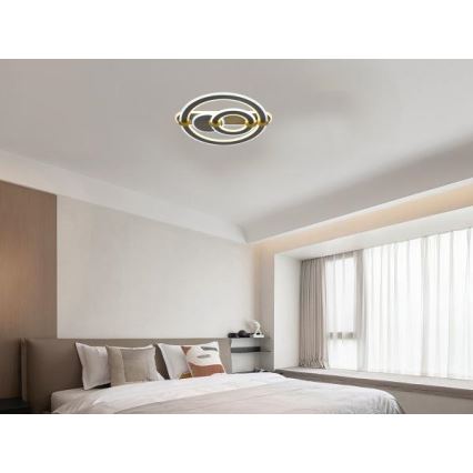 Candeeiro de tecto LED regulável LED/120W/230V 3000-6500K + comando remoto