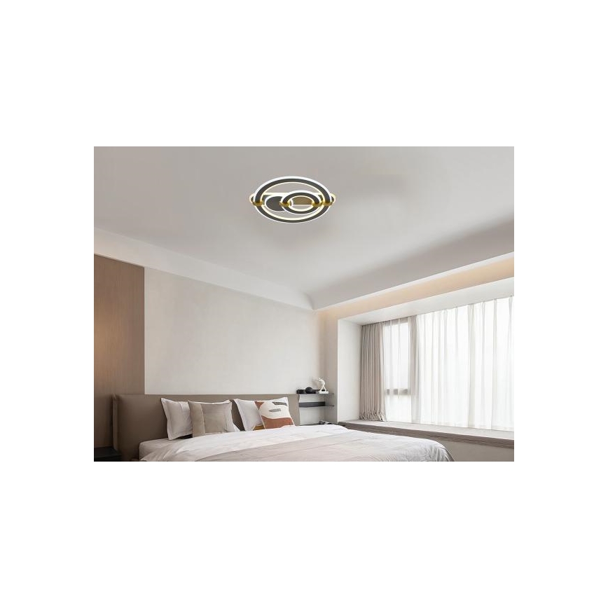 Candeeiro de tecto LED regulável LED/120W/230V 3000-6500K + comando remoto