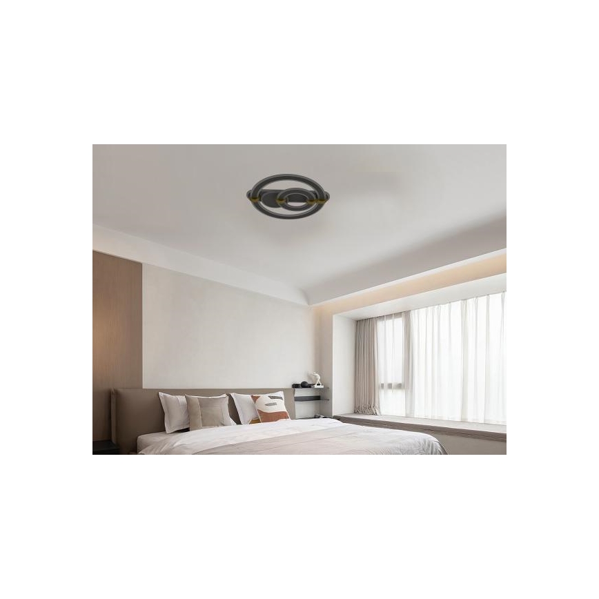 Candeeiro de tecto LED regulável LED/120W/230V 3000-6500K + comando remoto