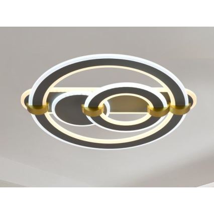 Candeeiro de tecto LED regulável LED/120W/230V 3000-6500K + comando remoto