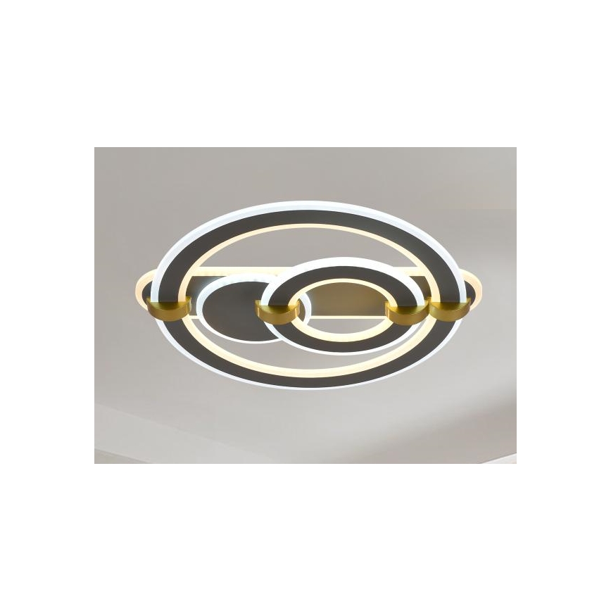 Candeeiro de tecto LED regulável LED/120W/230V 3000-6500K + comando remoto