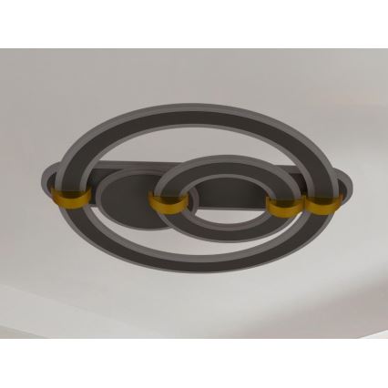 Candeeiro de tecto LED regulável LED/120W/230V 3000-6500K + comando remoto