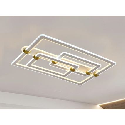Candeeiro de tecto LED regulável LED/280W/230V 3000-6500K + comando remoto