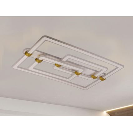 Candeeiro de tecto LED regulável LED/280W/230V 3000-6500K + comando remoto
