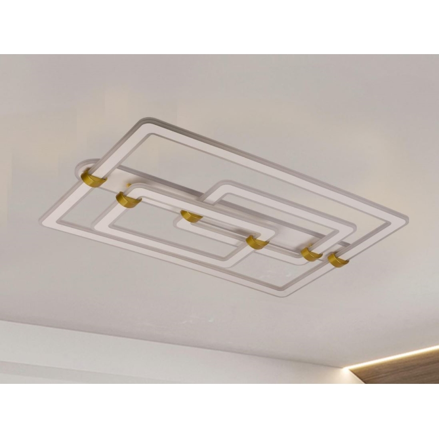 Candeeiro de tecto LED regulável LED/280W/230V 3000-6500K + comando remoto