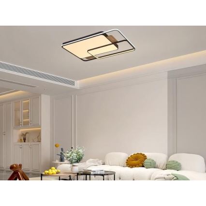 Candeeiro de tecto LED regulável LED/280W/230V 3000-6500K + controlo remoto