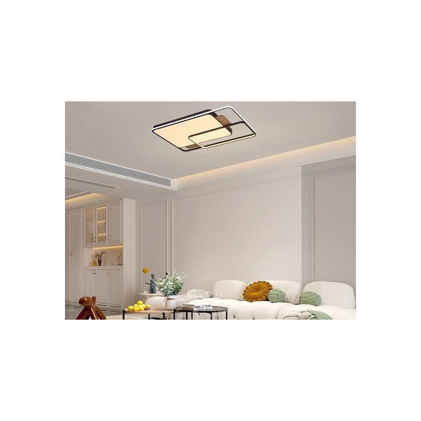 Candeeiro de tecto LED regulável LED/280W/230V 3000-6500K + controlo remoto