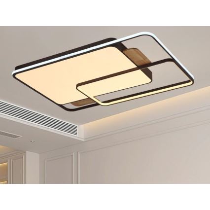 Candeeiro de tecto LED regulável LED/280W/230V 3000-6500K + controlo remoto