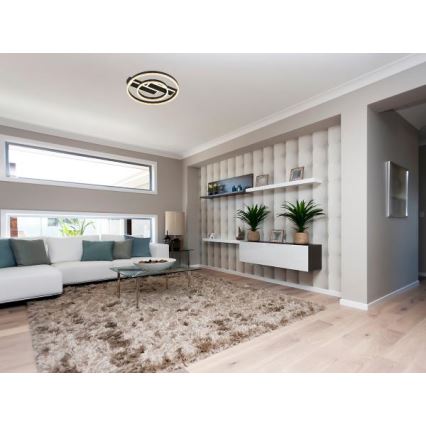 Candeeiro de tecto LED regulável LED/80W/230V 3000-6500K + comando remoto