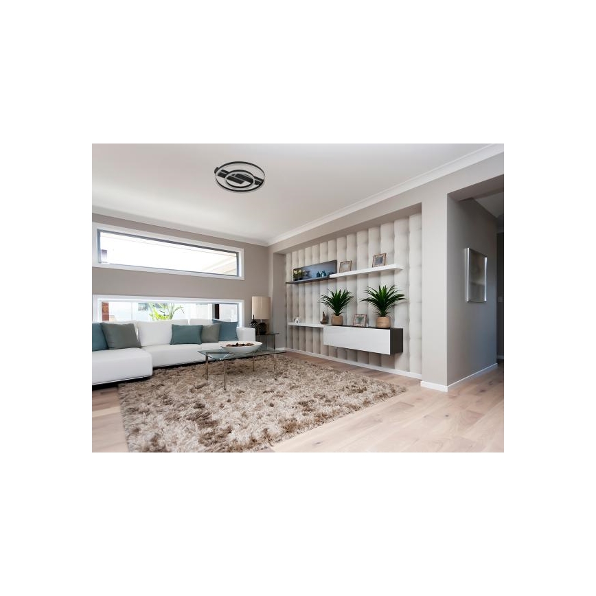 Candeeiro de tecto LED regulável LED/80W/230V 3000-6500K + comando remoto