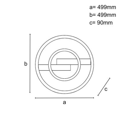 Candeeiro de tecto LED regulável LED/80W/230V 3000-6500K + comando remoto