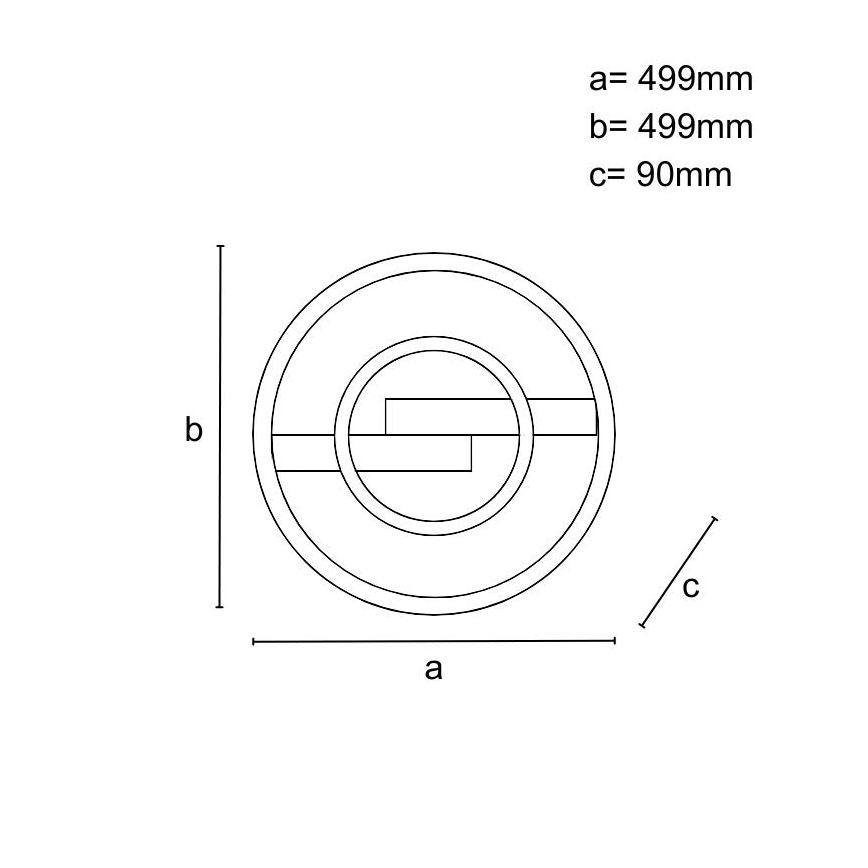 Candeeiro de tecto LED regulável LED/80W/230V 3000-6500K + comando remoto