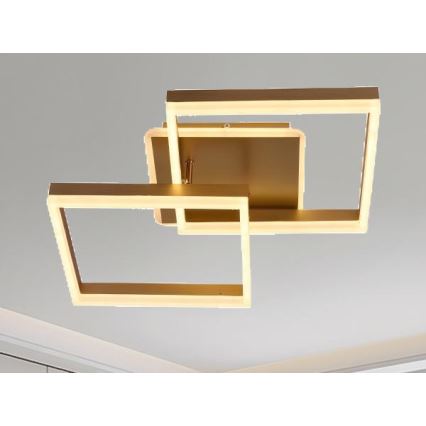 Candeeiro de tecto LED regulável LED/80W/230V 3000-6500K + controlo remoto