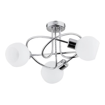 Candeeiro de tecto MAMBO 3xE27/15W/230V cromado brilhante