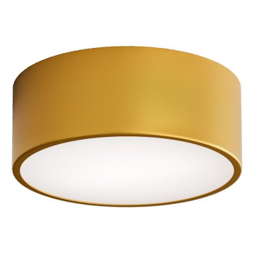 Candeeiro de tecto para casa de banho CLEO com sensor, 1xE27/24W/230V, diâmetro 20 cm, IP54, dourado