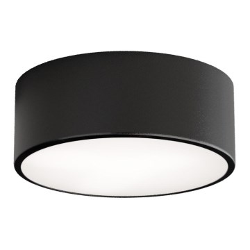 Candeeiro de tecto para casa de banho com sensor CLEO 1xE27/24W/230V Ø 20 cm IP54 preto