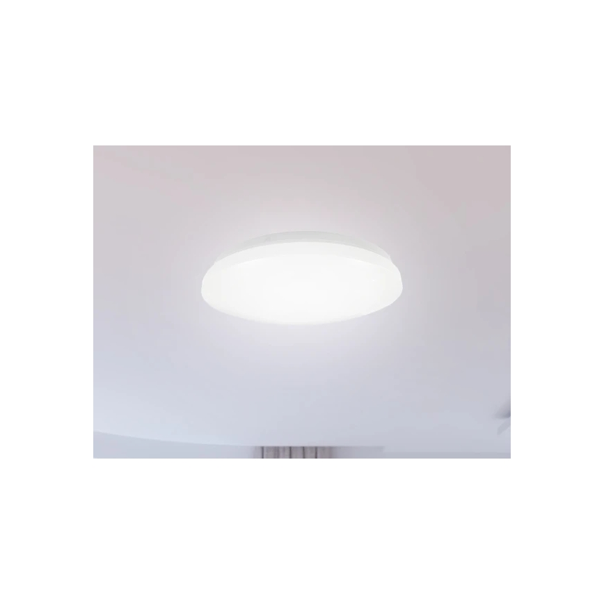 Candeeiro de tecto para casa de banho OPAL LED/12W/230V, Ø 24,5 cm, IP44, branco