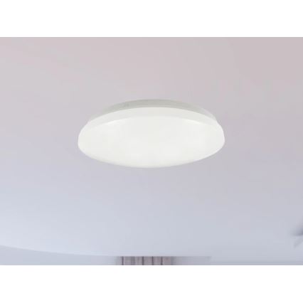 Candeeiro de tecto para casa de banho OPAL LED/12W/230V, Ø 24,5 cm, IP44, branco