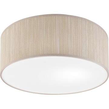 Candeeiro de tecto SIRJA 1xE27/15W/230V Ø 35 cm bege