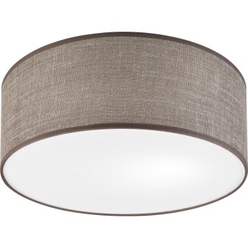 Candeeiro de tecto SIRJA, 1xE27/15W/230V, Ø 35 cm, castanho