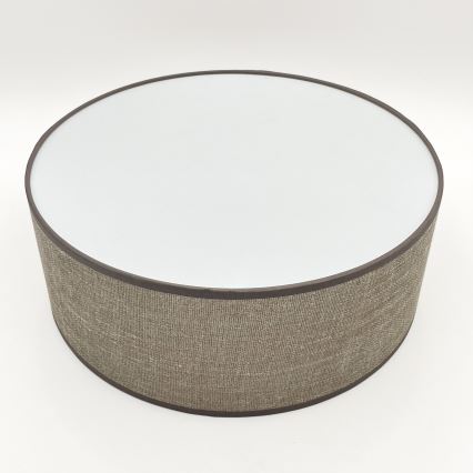 Candeeiro de tecto SIRJA, 1xE27/15W/230V, Ø 35 cm, castanho