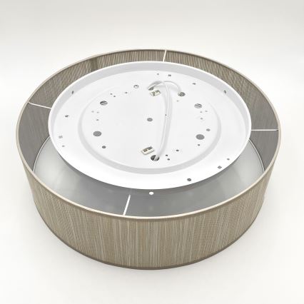 Candeeiro de tecto SIRJA 2xE27/15W/230V Ø 45 cm bege